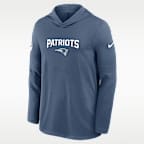 New England Patriots Rivalries Collection Sideline Men's Nike Dri-FIT NFL Long-Sleeve Hooded Top