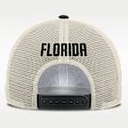 Gorra de rejilla Nike de la MLB ajustable para hombre Florida Marlins Cooperstown Rise