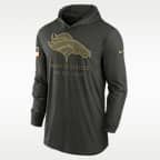 Denver Broncos Salute to Service Sideline Men’s Nike Dri-FIT NFL Long-Sleeve Hooded Top