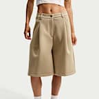 Nike Pregame Fleece Pantalón corto oversize de talle medio - Mujer
