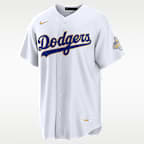 Los Angeles Dodgers 2025 World Series Champion Gold Series Men's Nike MLB Stadium Jersey
