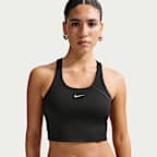 Canotta corta con bra a sostegno medio Nike Tempo – Donna
