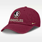 Florida State On-Field Club Gameday Men's Nike College Adjustable Hat