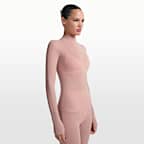 NikeSKIMS Weightless Layers Women's Mock-Neck Long-Sleeve Top