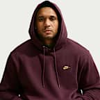 Sudadera con gorro sin cierre de tejido Fleece para hombre Nike Club