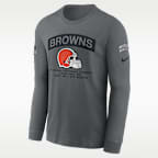 Cleveland Browns Salute to Service Men's Nike NFL Long-Sleeve T-Shirt