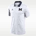 Polo universitario Dri-FIT Jordan para hombre Michigan Vapor Pattern