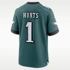 Jalen Hurts Philadelphia Eagles Men's Nike NFL Game Jersey