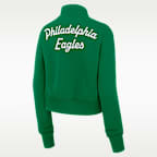Philadelphia Eagles Phoenix Women's Nike NFL Cropped 1/4-Zip Crew