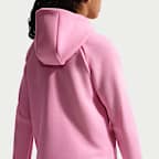 Sudadera con gorro de cierre completo para niña Nike Sportswear Tech Fleece
