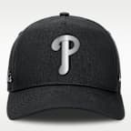 Gorra de rejilla Nike Dri-FIT de la MLB ajustable y con estructura A-Frame para hombre Philadelphia Phillies Rise