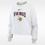 Minnesota Vikings Primetime Women's Nike Cropped Long-Sleeve T-Shirt