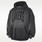 Los Angeles Lakers Standard Issue Men's Therma-FIT Fleece Washed Basketball Hoodie