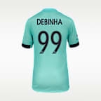 Jersey Nike Dri-FIT de la NWSL Replica para niños talla grande Debinha de Oliveira KC Current visitante 2025 Stadium