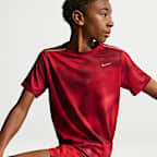 Camisola de running de manga curta Dri-FIT Nike Miler para criança