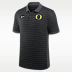 Polo universitario Nike Dri-FIT para hombre Oregon Sideline Early Season Coach Victory Stripe