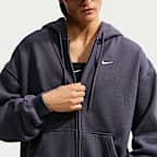 Nike Studio Fleece Medium Weight Women's Oversized Full-Zip Hoodie