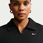 Nike Studio Fleece Medium Weight Women's Oversized Cropped Polo