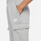 Pants cargo para niños talla grande Nike Sportswear Club Fleece