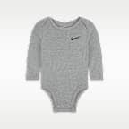 Nike Essentials Baby 3-Pack Long Sleeve Bodysuits