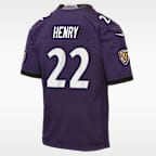 Derrick Henry Baltimore Ravens Big Kids' Game Jersey