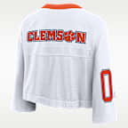 Clemson Logo Women's Nike Dri-FIT College Cropped Jersey