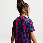 FC Barcelona Older Kids' Nike Dri-FIT Football Pre-Match Top