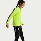 Dzianinowy dres piłkarski dla dużych dzieci Nike Dri-FIT Atlético Madryt Strike