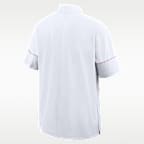 Chamarra universitaria con gorro de medio cierre de manga larga Nike para hombre Georgia Sideline Coach