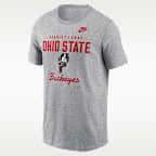 Playera universitaria Nike para hombre Ohio State Legacy Stacked Est