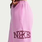 Nike Studio Fleece Medium Weight 'Graphic Pack' Women's Oversized Cuffed Logo Trousers