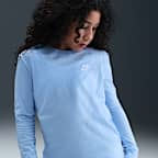 Playera de manga larga para niños grandes Nike Sportswear