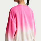 Nike Studio Fleece Lightweight Big Kids' (Girls') Oversized Graphic Crew