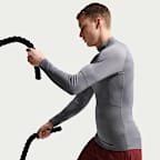 Pánské fitness tričko Nike Pro Dri-FIT s dlouhým rukávem a stojáčkem