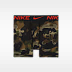 Ropa interior para niños talla grande Nike Micro Print Boxer Briefs (paquete de 3)