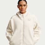 NikeSKIMS Sherpa Women's Oversized Full-Zip Hooded Jacket