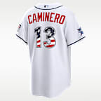 Jersey Nike de la MLB Stadium para hombre Junior Caminero Tampa Bay Rays 2026 All-Star Game
