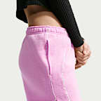 Nike Studio Fleece Medium Weight "Graphic Pack" Women's Mid-Rise "Nike Athletic Department" Shorts