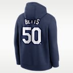 Sudadera con gorro sin cierre Nike de la MLB para hombre Mookie Betts Los Angeles Dodgers Club