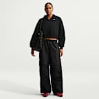 Nike Studio Fleece Medium Weight Women's Oversized Cropped Polo