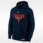 Sudadera con gorro Therma-FIT de la MLB para niños talla grande Detroit Tigers Authentic Collection