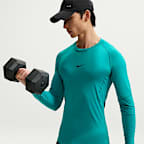 Nike Pro Dri-FIT Sıkı Kesimli Uzun Kollu Erkek Fitness Üstü
