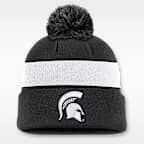 Gorro con dobladillo universitario Nike para hombre Michigan State Peak