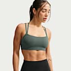 Brassière de sport rembourrée à maintien léger Nike Zenvy Strappy pour femme