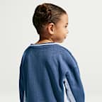 나이키 유아 프렌치 테리 컬러블록 투피스 크루 세트