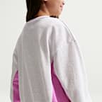 나이키 리틀키즈 프렌치 테리 컬러블록 투피스 크루 세트