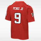 Jersey Game para niños talla grande Michael Penix Jr. Atlanta Falcons