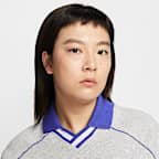 나이키 스포츠웨어 피닉스 플리스 여성 오버사이즈 그래픽 폴로 탑