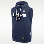 Tampa Bay Rays Authentic Collection Standard Issue Men's Nike Dri-FIT MLB Sleeveless Pullover Hoodie