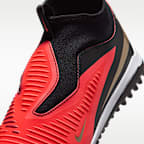 Tacos de fútbol para pasto sintético (turf) para niños grandes Nike Jr. Phantom 6 High Academy